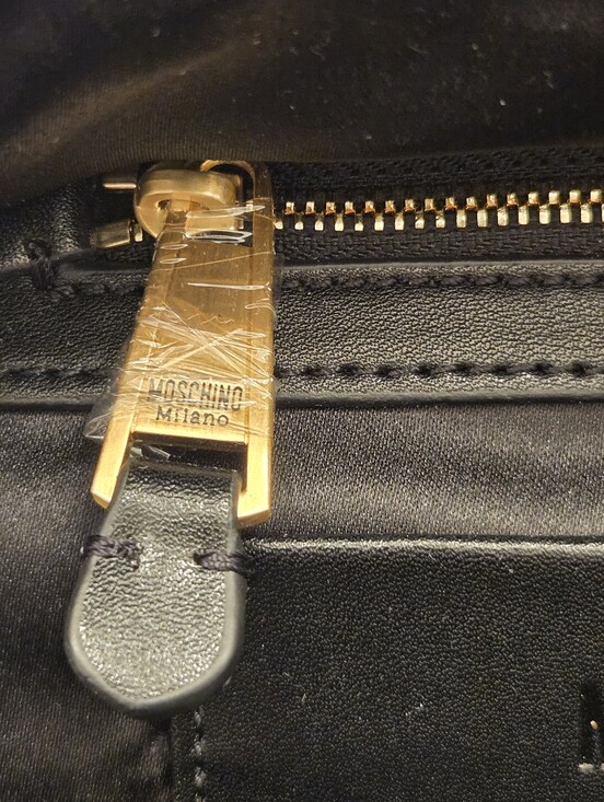 Moschino Black And Gold Mini Nylon Backpack Like New! main image 11